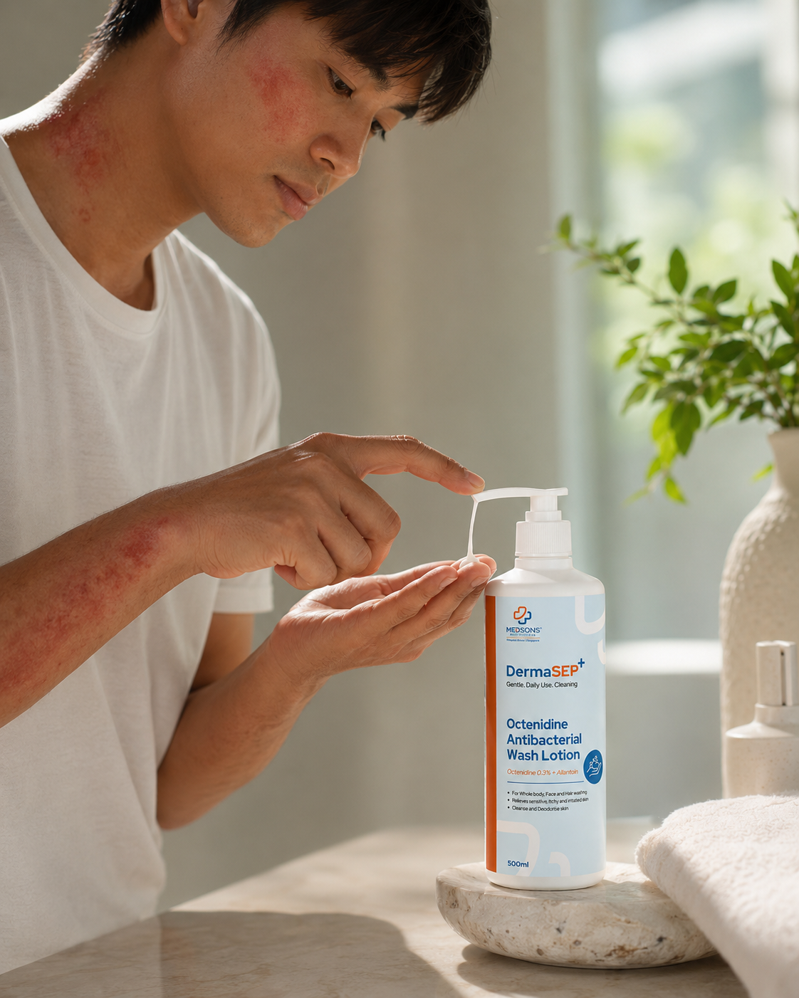 Dermasept+ Octenidine Antibacterial Wash Lotion