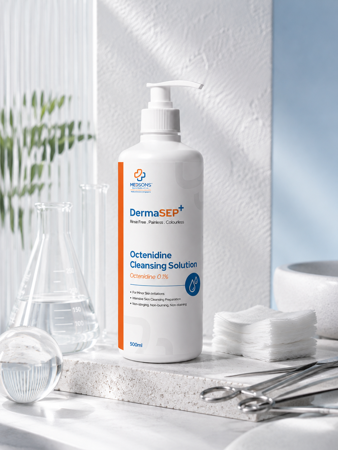 Dermasep+ Octenidine Cleansing Solution 100ml & 500ml