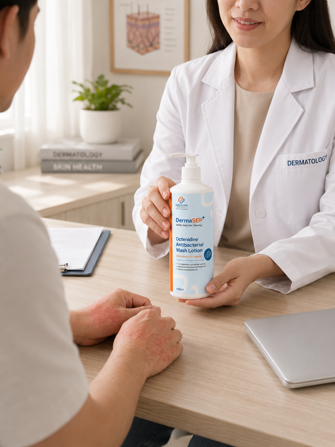 Dermasept+ Octenidine Antibacterial Wash Lotion