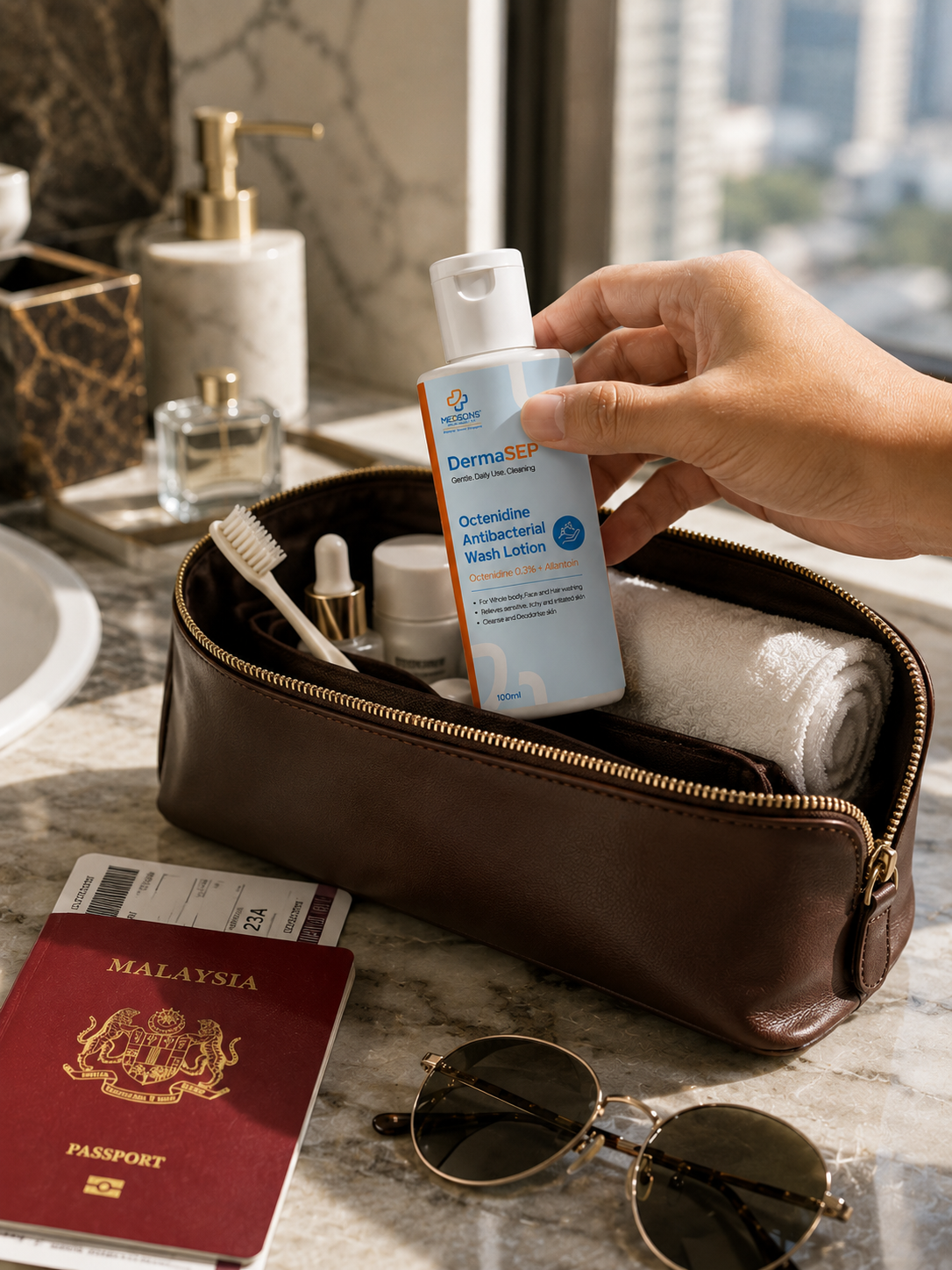 Dermasept+ Octenidine Antibacterial Wash Lotion