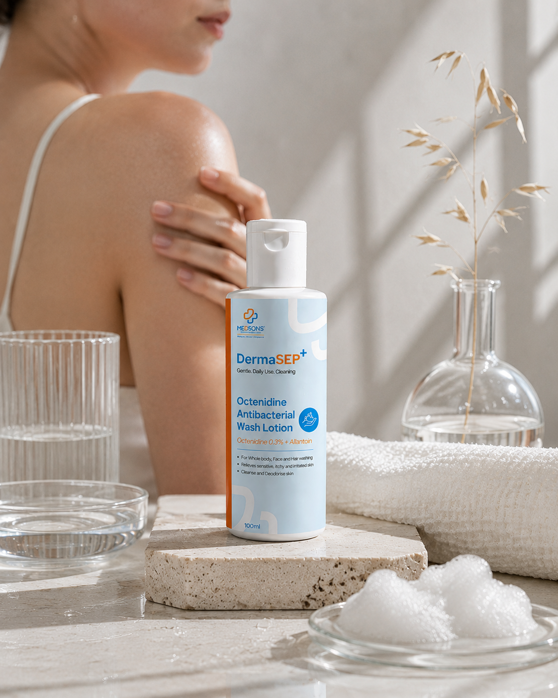 Dermasept+ Octenidine Antibacterial Wash Lotion